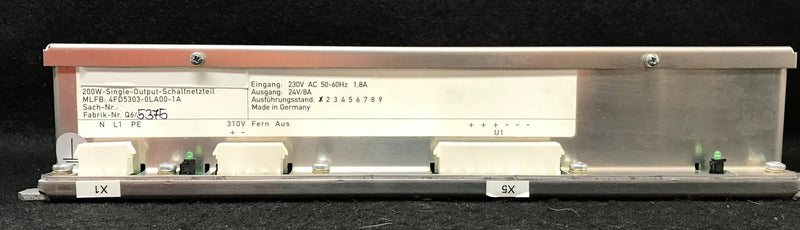 200W Power Supply (4687430B3305/4FD5303-0LA00-1A) Siemens
