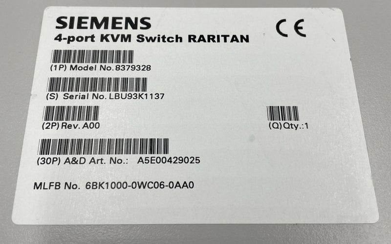 4 PORT KVM SWITCH (8379328/CS4R) SEMENS