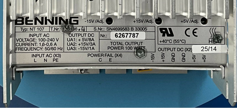 AC/DC POWER SUPPLY (04699583/4699583/6267787) SIEMENS/BENNING