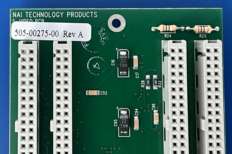 PCA DUAL S-VIDEO PCB (505-00275-00/00-901591-02/100-01002-00) OEC