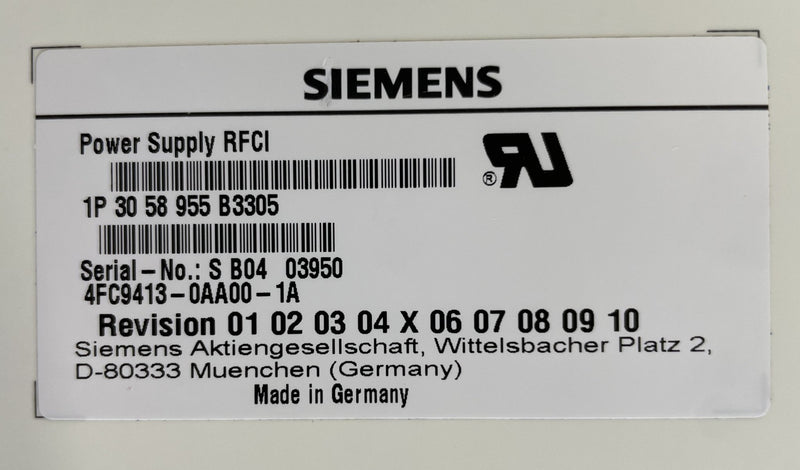 RFCI POWER SUPPLY (3058955 REV 5) SIEMENS