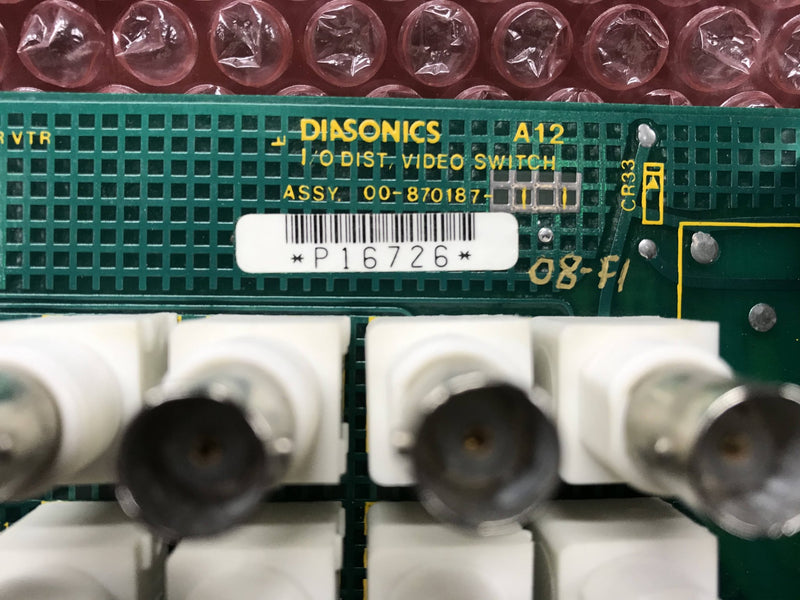 Video Switch W/Sync Diasonics (00-870187-11/00-870563-03) OEC 9000